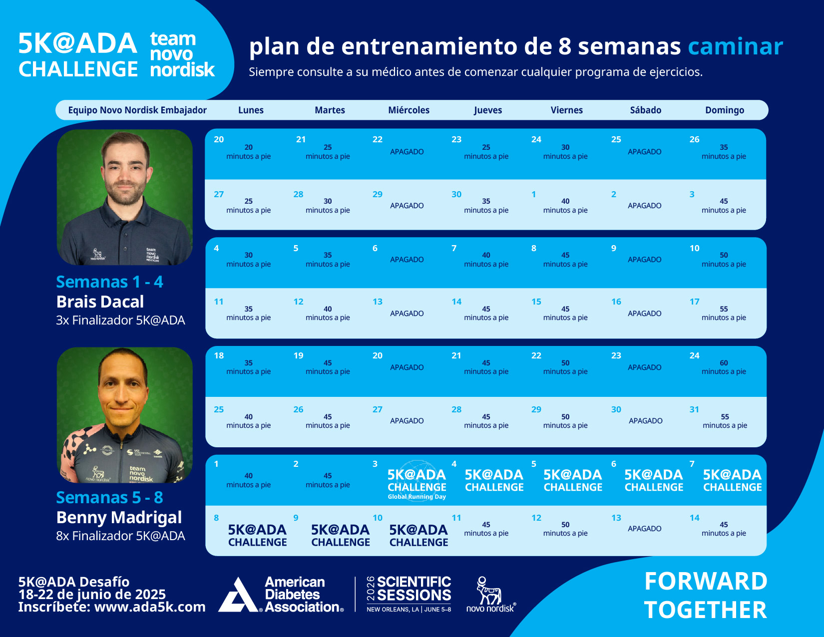 8-Week Walking Training Plan